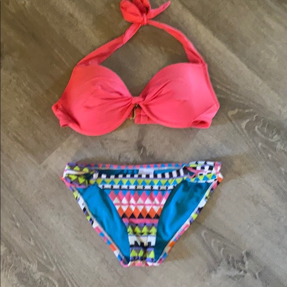 Trendy boho print bikini